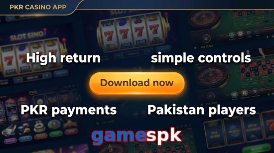 Main screen of Gamespk gamedownload page for PK players